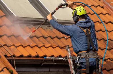 Démoussage et hydrofuge de toiture à Moncassin